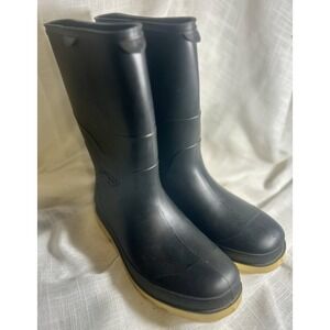 Tingley StormTracks Men's Black Waterproof PVC Rain Boots Women's Size 8